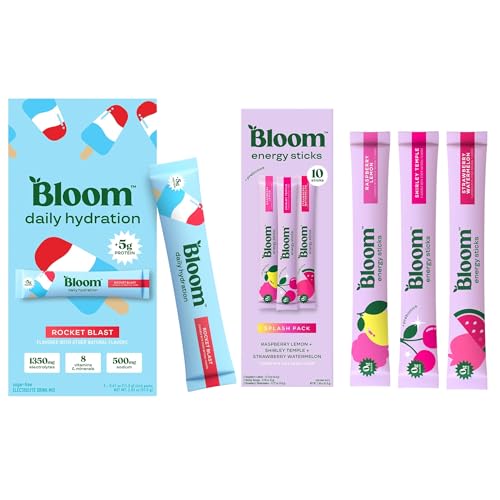 Image of Bloom Energy Sticks Variety Pack and Hydration Sticks Rocket Blast Bundle