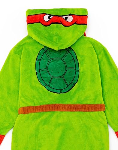 Bata con capucha para niños Teenage Mutant Ninja Turtles verde miniatura 3