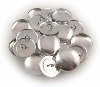 Cover Buttons - 7/8 (Size 36) - Wire Backs - Qty 100