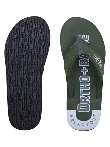 Image of Extra Soft Orthopaedic Comfort Slippers for Men | Anti-Skid, Arch Support, Doctor Recommended Flip Flops | Relax Footwear for Heel & Ankle Pain Relief