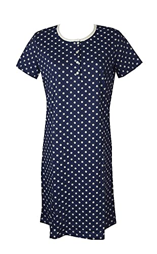 RAGNO Chemise de Nuit Femme Coton Manches Courtes col Rond séraphin Article D887NK Cover