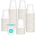 Dualshine 300 Pcs 3oz Compostable Bathroom Cups,Biodegradable Eco-Friendly Small Disposable Mini Mouthwash Cups for Bath, Party, Picnic, Drinking and Events 1