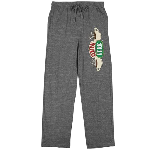 Bioworld Friends TV Central Perk Logo Adult Gray Heather Sleep Pajama Pants
