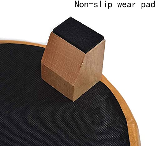 Taburete para tocador cómodo y reposapiés acolchado de madera estable 5