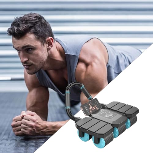 Rodillo abdominal para evitar sobrecarga lumbar gracias a su soporte de codos 6