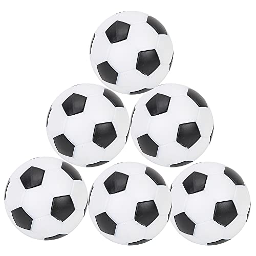 HERCHR 32mm Foosball Balls Table, Foosball Table, Foosball Table Balls, mini Sports Balls,Table Soccer Footballs Replacement Mini Plastic Black and White Soccer Ball