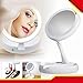 Produktbild Tragbarer Kosmetikspiegel, faltbar, mit LED-Licht, 10-fache Vergrößerung