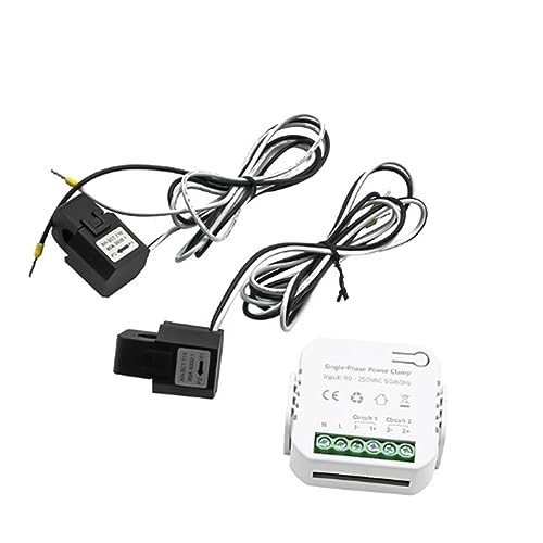 Disjoncteur compteur d'énergie bilatéral connecté Tuya double pince CT 300A - 2