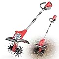 Cordless Tiller Cultivator for Milwaukee 18V Battery: MtiolHig Tiller for Gardening 360RPM Electric Garden Tiller, Brushless Rototiller 9