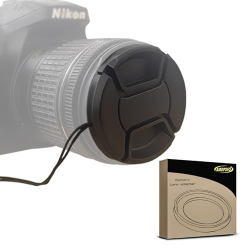 Bouchon d'objectif pour appareil photo reflex numérique Nikon, Canon, Sony et autres appareils photo reflex numériques (cache d'objectif 67 mm)
