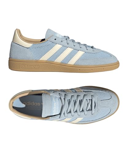 Image of adidas Originals Handball Spezial Mens Sneakers, Clear Sky /Cream White /Warm Sandstone, Size 13