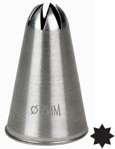 Sterntülle, geschlossen, Durchmesser 6 mm, Edelstahl