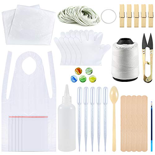 Sntieecr 156 Pieces DIY Tie Dye Kit for Kids Party Group, T-Shirt Fabric
