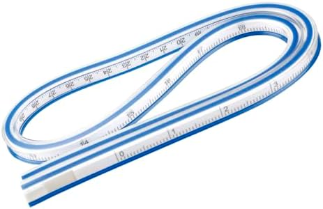 Flexible Curve Ruler Plastic Shatterproof Flexible Ruler Measurement ...