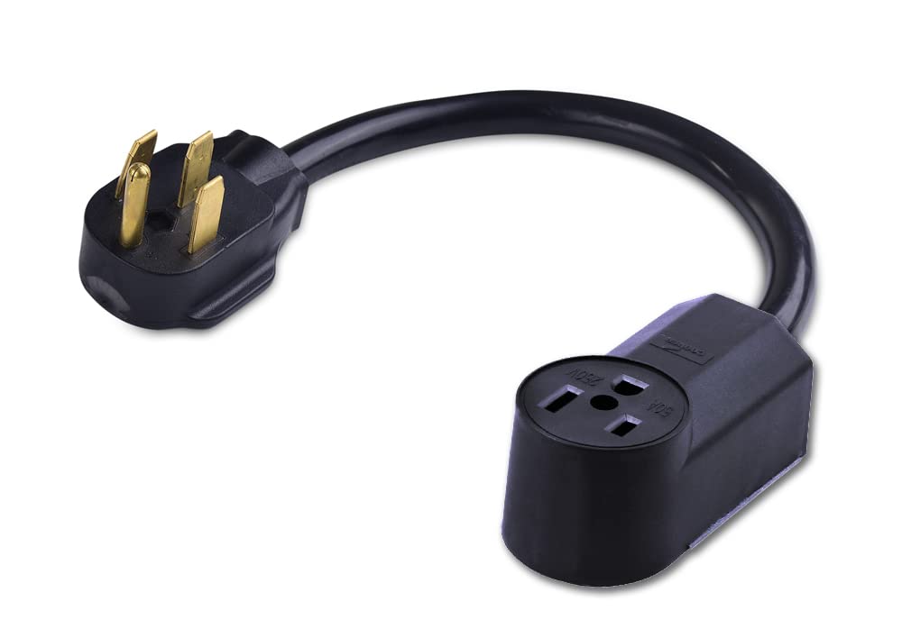 Extreme Duty 8 Gauge Power Cable for 50 Amp Welders 6-50 250V from 14-50 125/250V