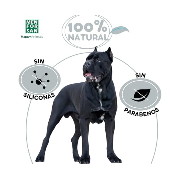 MENFORSAN Schwarzes Shampoo für Hunde | Farbintensivierer | Glanzverstärker | Entfernt Orangetöne | Tiefgehende Feuchtigkeitspflege | 1L – Bild 6