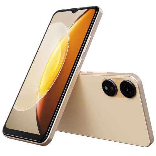 HeyxFome X1 2025 New 4G LTE GSM Unlocked Cell Phone 6.5” HD+ Screen Mobile Phones 3GB RAM Android 12 Smart Phone 13MP Smartphone Dual SIM (for T-Mobile Only USA Market) Face Unlock (Gold)