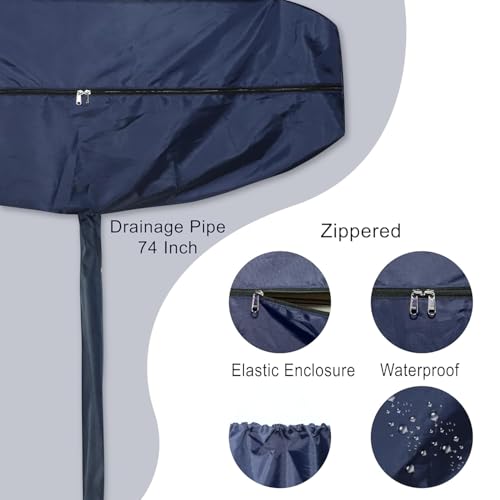 Image of Split AC Cleaning Cover Waterproof | Indoor AC Service Washing Bag | AC Coil Cleaning Cover for Split Air Conditioner (52 Inches With Gloves)