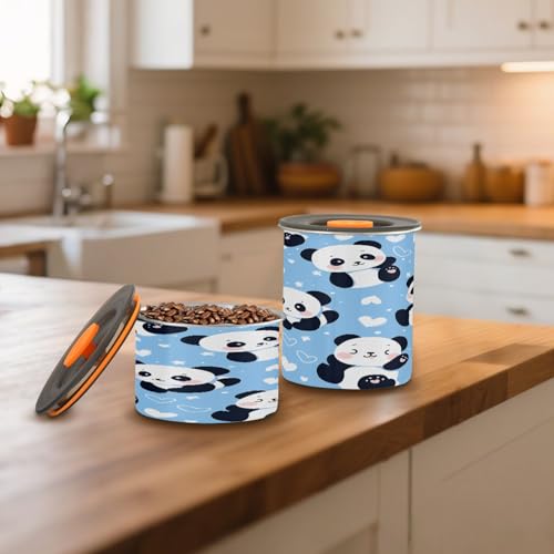 Envase de acero inoxidable para café con diseño de panda miniatura 6