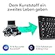 Logitech K120 Kabelgebundene Tastatur für Windows, USB Plug & Play, Volle Größe, Spritzwassergeschützt, Gekrümmte Leertaste, Kompatibel mit PC, Laptop, Deutsches QWERTZ-Layout - Schwarz