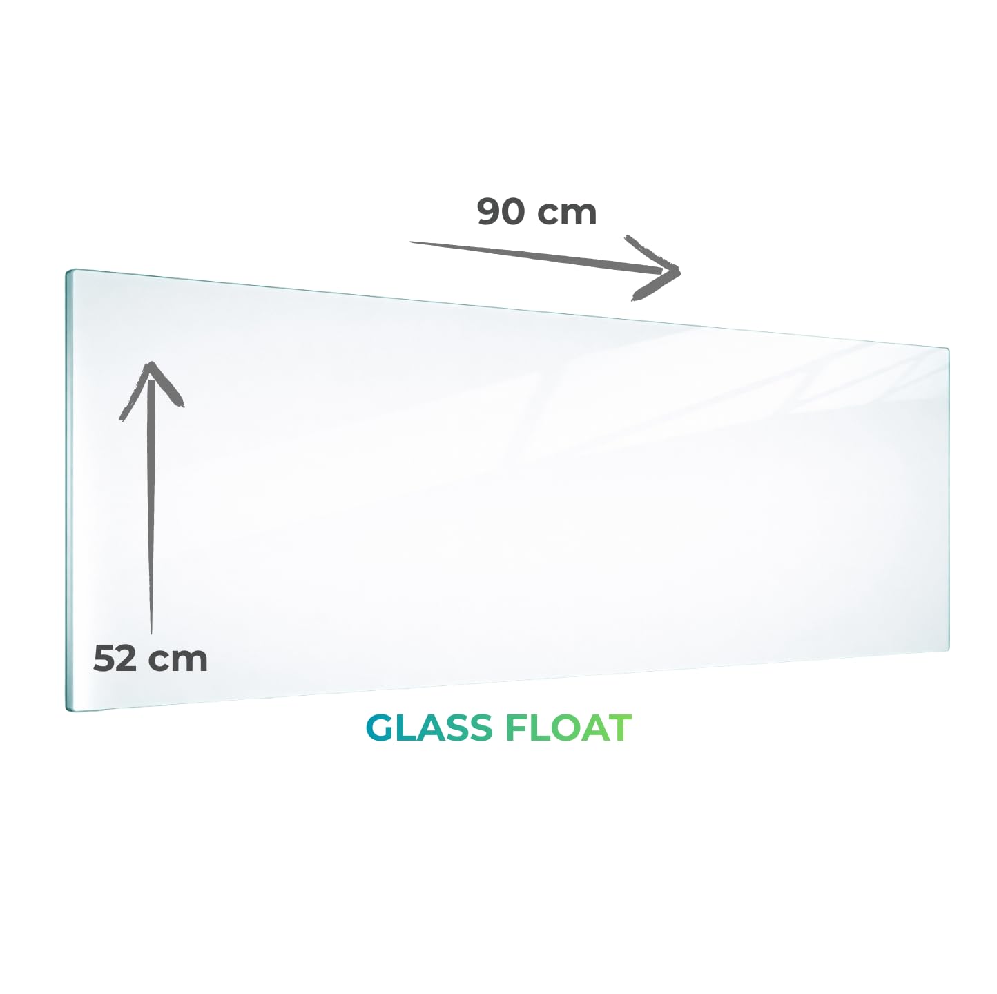 TMK Set kookplaten 2 x 40 x 52 cm, keramische kookplaat, afdekking, glas, spatbescherming, afdekplaat, glasplaat, fornuis, keramische veldafdekking, decoratieve snijplank, hond