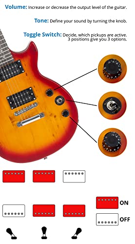 McGrey Rockit guitare électrique simple encoche set complet Orange Burst - Les Beatles, Paul McCartney, John Lennon, RIngo Starr, George Harrison McGrey Rockit guitare électrique simple encoche set complet Orange Burst – Image 6