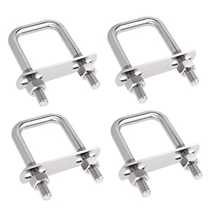 JIHXYER 4 Stück U-Bolzen Edelstahl