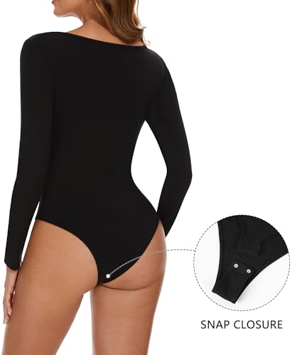 Justaucorps extensible manches longues idéal sous un jean ou une jupe