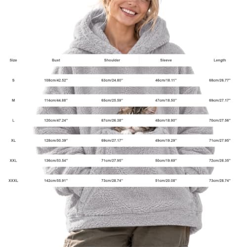 Cat Hoodie with Pouch Fleece Kangaroo Pockets Dog Carrier Hoodies White L - image 6