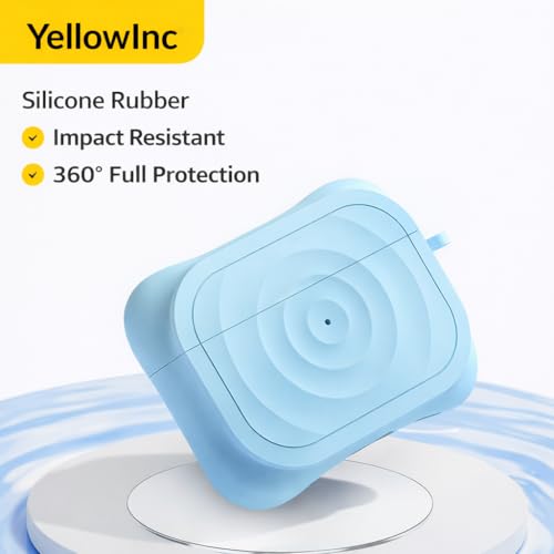 Image of Case Cover Compatible with Apple AirPods 4 (Earbuds Not Included) (Wave Pattern White)