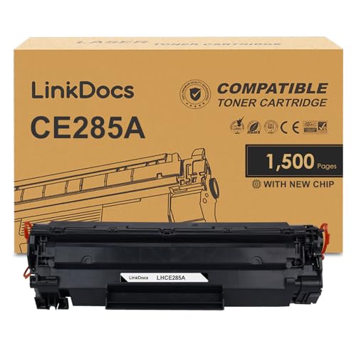 Image of LinkDocs 85A CE285A Toner Cartridge Replacement for HP CE285A 85A Toner Cartridge Used with HP LaserJet Pro P1102W M1212nf M1217nfw P1100 M1210 Printer