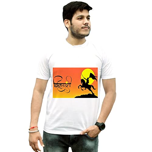Image of CHHATRAPATI Shivaji MAHARAJ JAYANTI Unisex Cotton Tshirt i