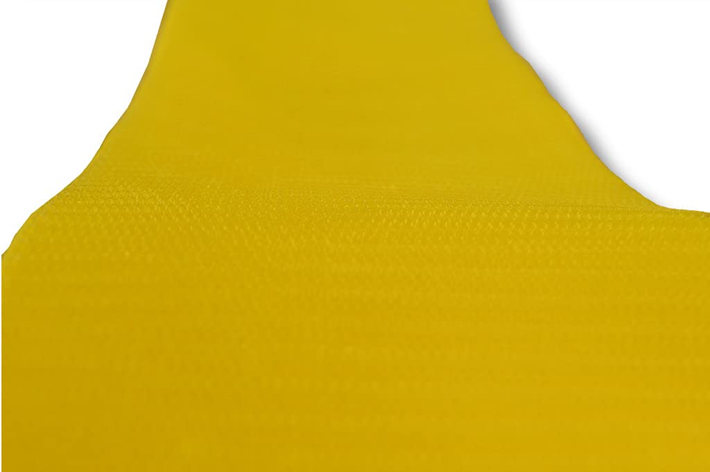 1 rotolo di nastro in AGRIplus per fazzoletti di paglia/fieno o altri teli di copertura, colore giallo (nastro di con gancio su un lato, larghezza 100 mm, lunghezza 25 m)