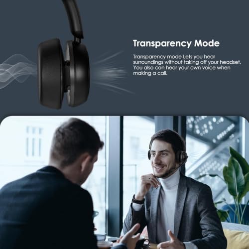 Image of Angteela Wireless Headset, Bluetooth 5.4 Headset with Microphone, Wireless Headphones for Cell Phones /Computer /Laptop