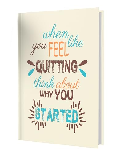 Image of AccuPrints Hard Bound Paper Notebook|Compact Size A5 (8.25 x 5.7)|200 Pages, 80 gsm|Flat Opening Hardbound Quitting diary-01