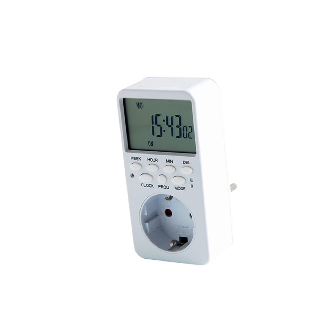 Minuteur électronique digital programmable 16A prise de courant secteur domestique