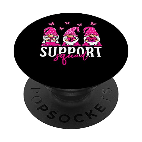 Support Squad Cáncer de mama - Gnomo Support Squad Graphic PopSockets PopGrip Intercambiable