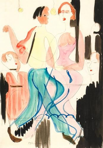 Lienzo de Ernst Ludwig Kirchner Calle con transeúntes para renovar tu salón