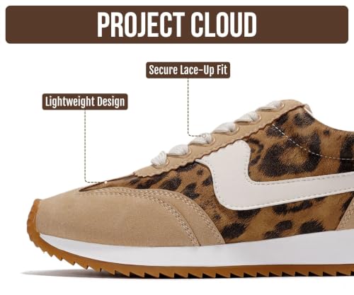 Image of Project Cloud Fashion Sneakers for Women 2026 - Lightweight Lace-Up Shoes for Women with Memory Foam Insoles - Trendy Womens Shoes - Non-Slip, Comfortable Womens Sneakers (Madison)