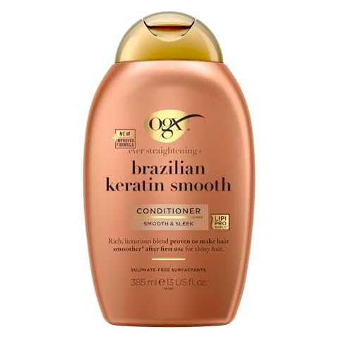 OGX Brazilian Keratin Smooth Conditioner for All Hair Types Cover