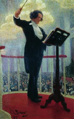 Impression toile Anton Rubinstein Il'ya Repin peinture décoration salon chic