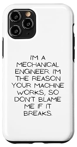 Image of iPhone 11 Pro Motivational Saying Mechanical Engineer Learning School Gag Case