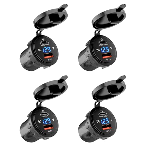 Chargeur de voiture USB Quick Charge 3.0 et Type-C PD 48W multiprise 12V 24V