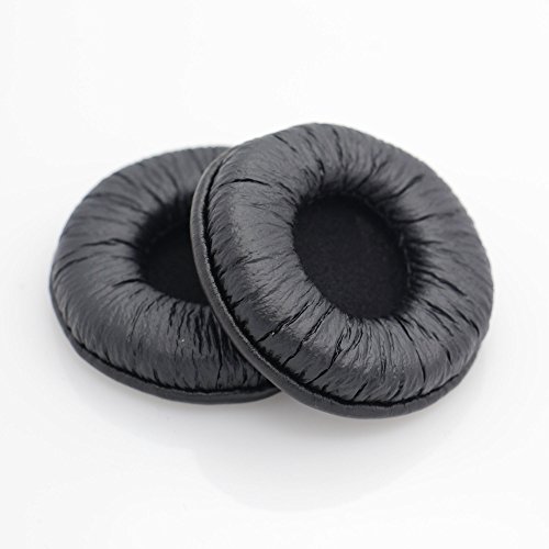INF Black Leather Ear Pads for Sennheiser PX 100/PX 100-II/PX 200 Headphones, Soft Memory Foam Replacement Cushions - Image 2
