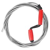 Rohrreinigungsspirale 5m x 6mm Abflussreiniger Spirale, Flexible Abflussspirale Rohrreiniger für Küche Bad Dusche Waschbecken, Hartnäckige Verstopfungen Entfernen