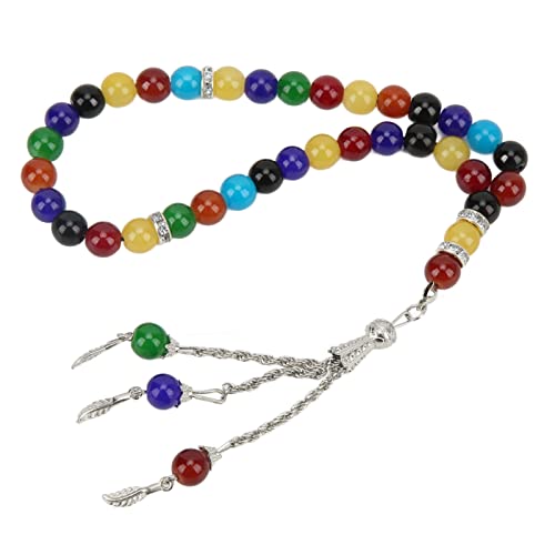 Pinsofy Cuentas de Oración Islámicas, Cómodas Cuentas de Oración, Ligeras, Portátiles, Esmaltadas...