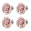 Light pink rose with base;4PCS