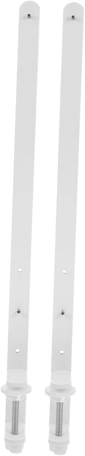 Artibetter Adjustable Desk Stand for Pegboard Organization Height Adjustable Support Bracket Strong White Shelf Bracket for Garage Closet and Workspace