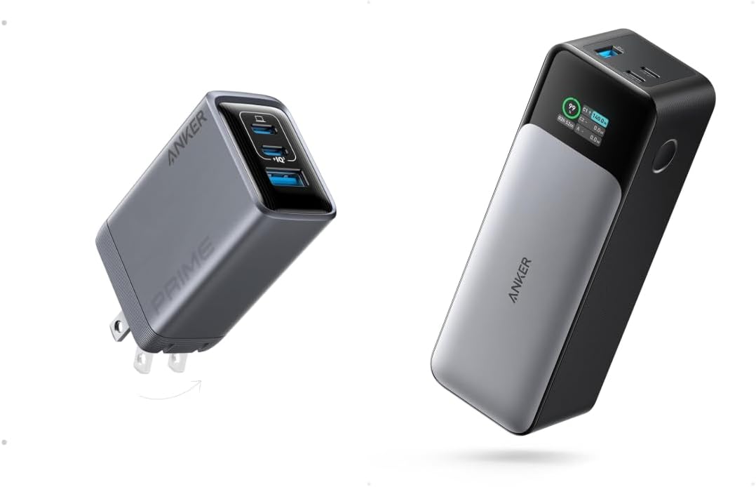 Anker Prime Charger (100W, 3 Ports, GaNPrime) 737 Power Bank Gen 2