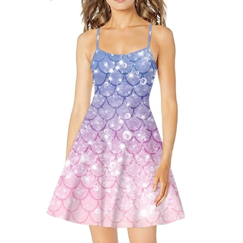 Image of Coloranimal Women's Summer Sleeveless Casual Swing Dresses with Loose Fit Beach Sundress